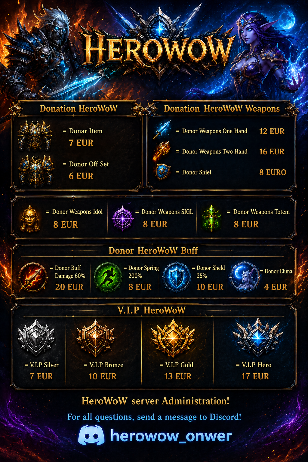 HeroWoW Donation VIP